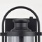 Vaxcel Winfield 1 Light Dusk to Dawn Matte Black Outdoor Wall Lantern Clear Cylinder Glass T0683 - alternate 3